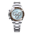 Racing Chronograph 40 – Ice Blue Dial | Silver Tone Case & Brown Tachymeter Bezel