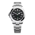 Pilot 40 – Black Dial | Steel Bracelet & Smooth Bezel