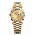 President 40 – Champagne Dial | Gold Tone Bracelet & Diamond Markers
