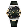 Integrated Sport 41 – Green Gradient Dial | Steel & Gold Tone Case & Black-Green Bezel & Leather Strap