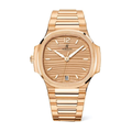 Integrated Elegance 35 – Rose Dial | Rose Gold Tone Bracelet & Horizontal Texture