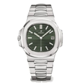 Integrated Classic 40 – Olive Green Dial | Steel Bracelet & Horizontal Texture